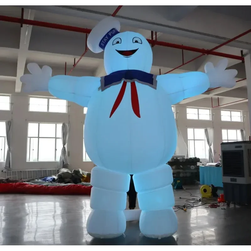Led Giant Halloween Ghostbusters Stay Puft cartoon character Whiteman for Halloween party decoration
Led Giant Halloween Ghostbusters Stay Puft cartoon character Whiteman for Halloween party decoration
