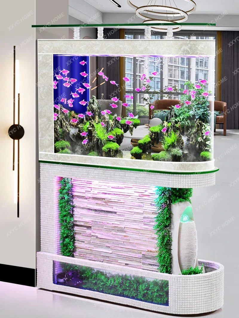 Bullet Water Curtain Wall Fish Tank Subareas Screens Living Room Home Small Hallway Ecological Dedicated Aquarium
Bullet Water Curtain Wall Fish Tank Subareas Screens Living Room Home Small Hallway Ecological Dedicated Aquarium