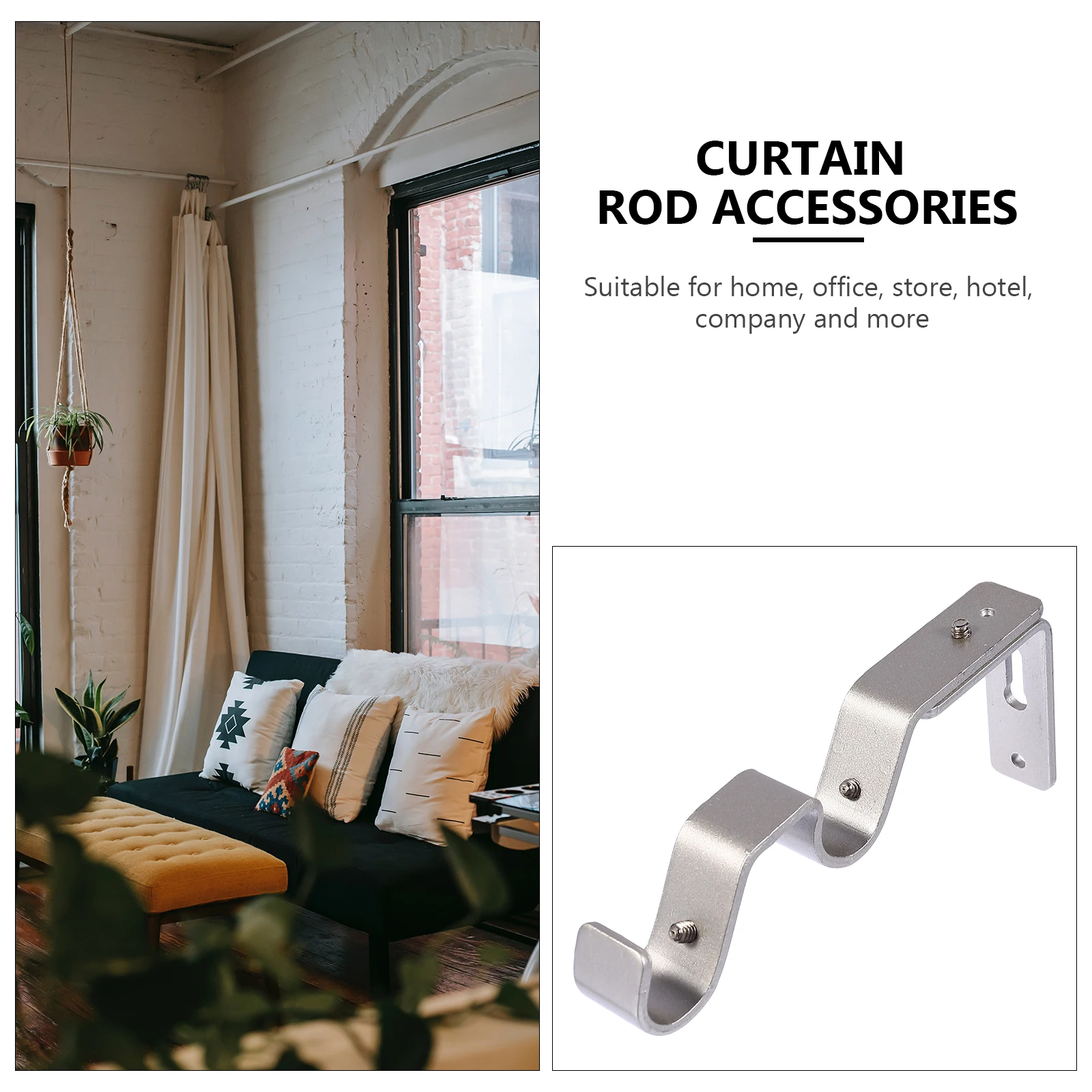 3Pcs Curtain Rod Docks High Quality Hard Iron Material Strong Easy Installation Replacement Suitable Various Places Use
3Pcs Curtain Rod Docks High Quality Hard Iron Material Strong Easy Installation Replacement Suitable Various Places Use