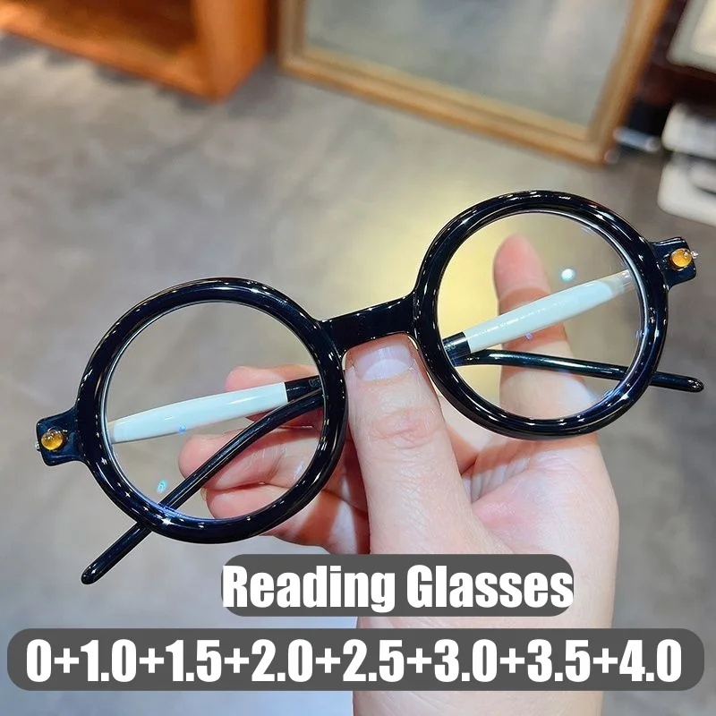 Men Women's Fashion Reading Glasses New Style Round Frame Presbyopia Eyewear Retro Classic Ultralight Far Sight Eyeglasses
Men Women's Fashion Reading Glasses New Style Round Frame Presbyopia Eyewear Retro Classic Ultralight Far Sight Eyeglasses