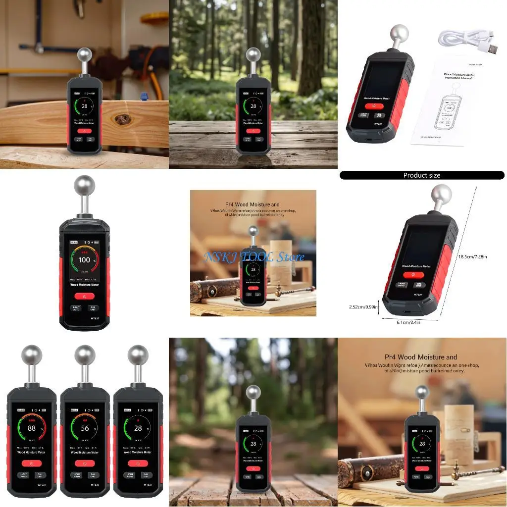 L8RC Moisture Tester Rechargeable Battery No Invasive Scanning Temperature Reading
L8RC Moisture Tester Rechargeable Battery No Invasive Scanning Temperature Reading