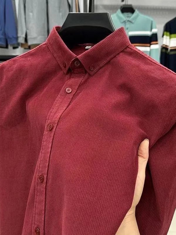 Новая мужская вельветовая длинная све irt, повседневная свободная посадка с отложным воротником, модная брендовая мужская верхняя одежда, устойчивая к грязи и ношению
Новая мужская вельветовая длинная све irt, повседневная свободная посадка с отложным воротником, модная брендовая мужская верхняя одежда, устойчивая к грязи и ношению