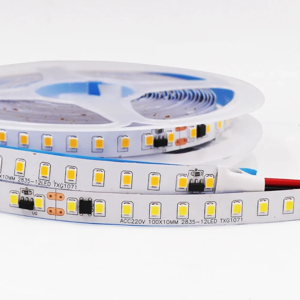 5M AC 220V SMD 2835 LED Strip 120LEDs/M IP20 IP65 Warm Natural White Red Green Blue LED Tape for Decoration Living Room
5M AC 220V SMD 2835 LED Strip 120LEDs/M IP20 IP65 Warm Natural White Red Green Blue LED Tape for Decoration Living Room