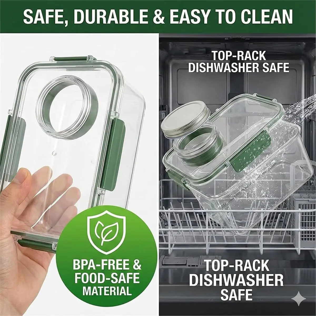 2026 New Upgraded-Leakproof MasonJar Style Lunch Box, Portable Large SaladPod Jar for Lunch, Travel, Office (Box 2PCS)
2026 New Upgraded-Leakproof MasonJar Style Lunch Box, Portable Large SaladPod Jar for Lunch, Travel, Office (Box 2PCS)