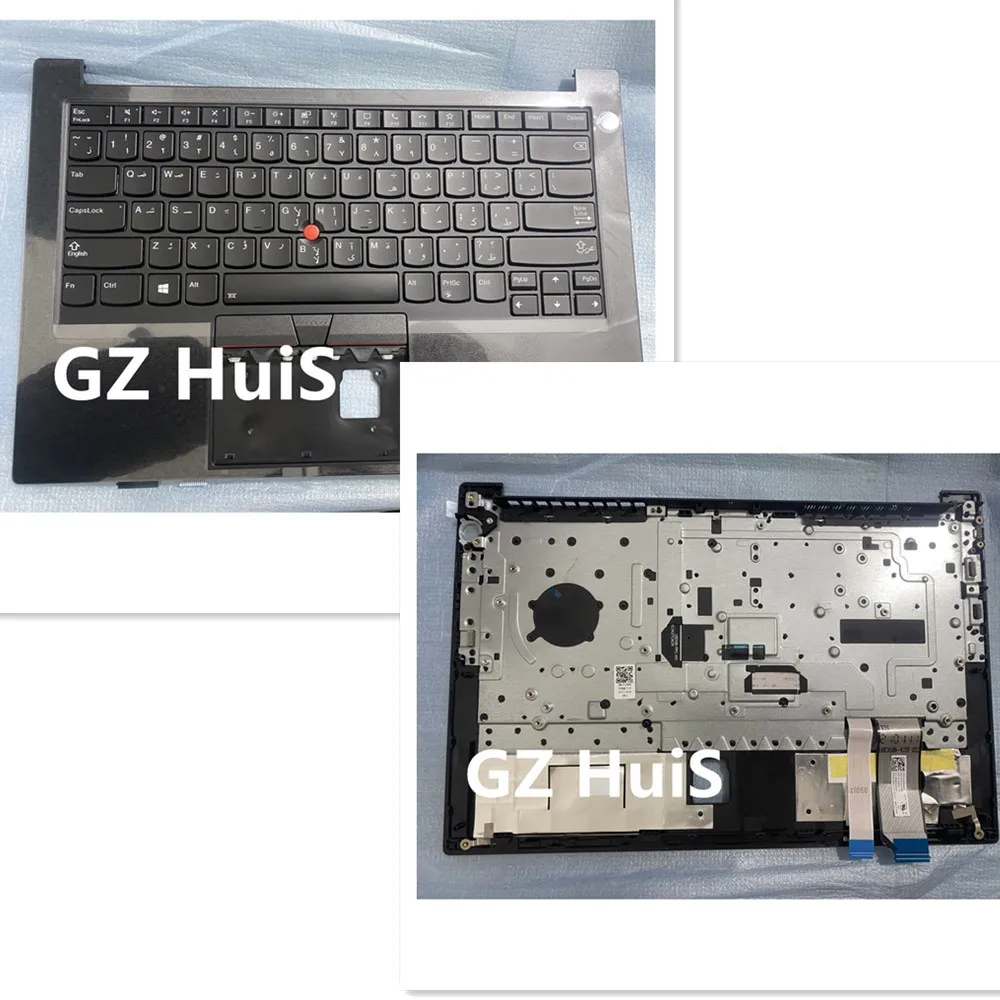 New Original for Lenovo ThinkPad E14 Gen 2 Gen 3 Gen 4 Arabic Backlight Keyboard Palmrest Cover Case with FP function 5M11A35066
New Original for Lenovo ThinkPad E14 Gen 2 Gen 3 Gen 4 Arabic Backlight Keyboard Palmrest Cover Case with FP function 5M11A35066
