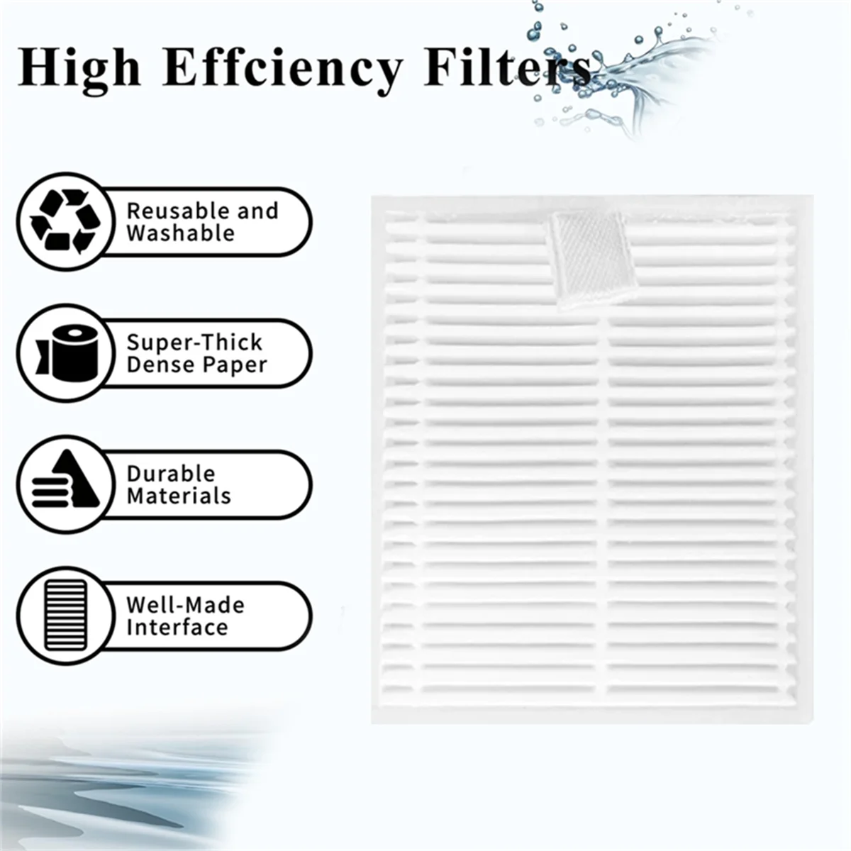 17PCS Replacement Parts for Eve CC / SDJ12RM Robot Vacuum Cleaner Main Side Brush Hepa Filter Mop Cloth Dust Bag
17PCS Replacement Parts for Eve CC / SDJ12RM Robot Vacuum Cleaner Main Side Brush Hepa Filter Mop Cloth Dust Bag