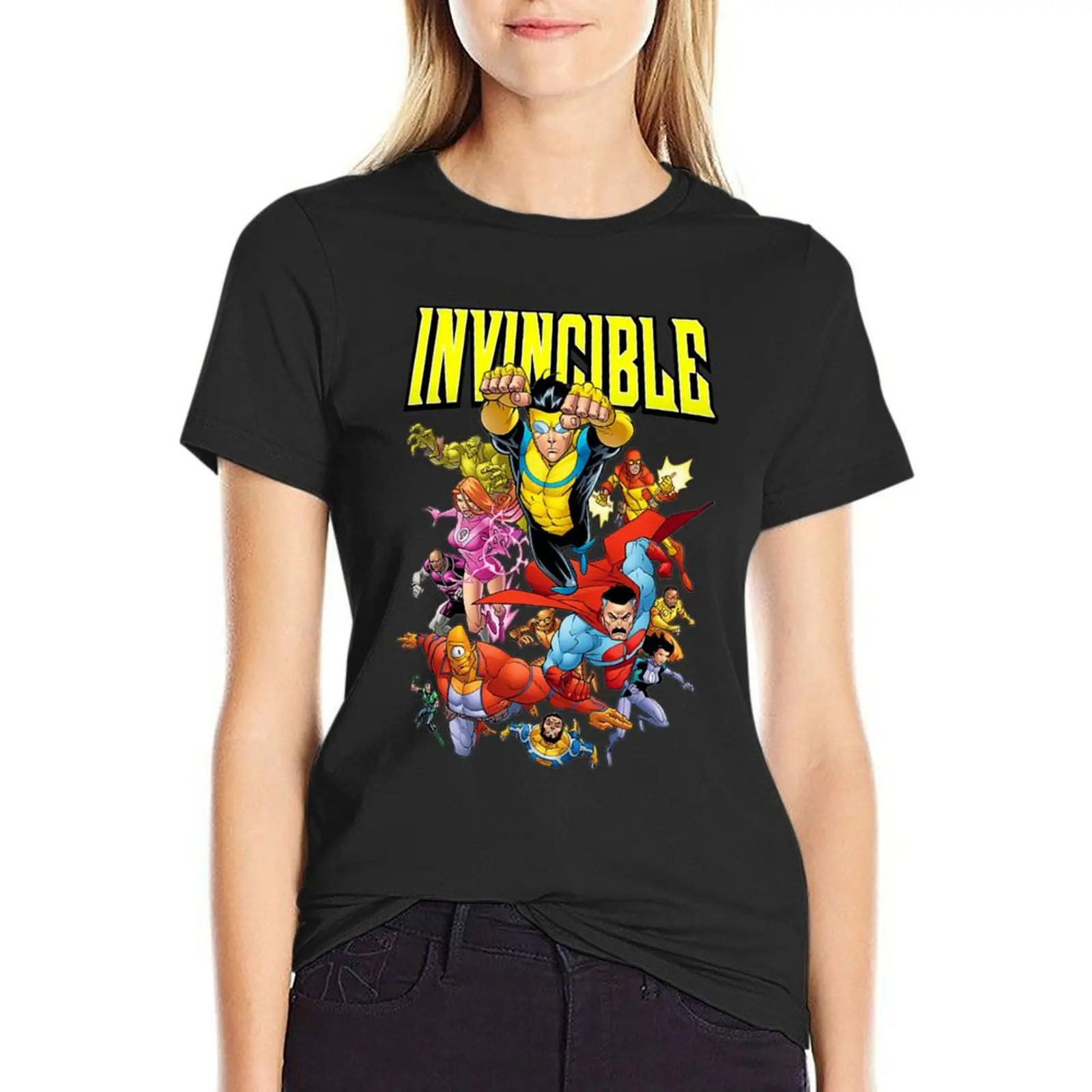 Invincible invincible cartoon T-Shirt new edition Aesthetic clothing cute t-shirts for Women
Invincible invincible cartoon T-Shirt new edition Aesthetic clothing cute t-shirts for Women