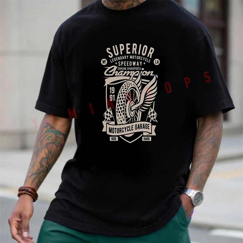 Superior Motorcycle Garage Graphic T-Shirt Cotton Men Summer Casual Short Sleeve Round Neck Fashion Tees 2026
Superior Motorcycle Garage Graphic T-Shirt Cotton Men Summer Casual Short Sleeve Round Neck Fashion Tees 2026