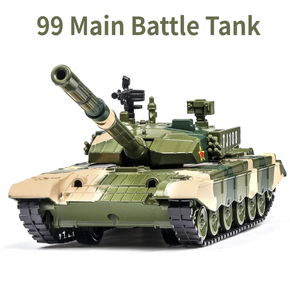 1:32 Type 99 Main Battle Military Tank Transport Cars Models Toys Diecast Alloy Vehicles Rubber Tracks Sound Light Models for Bo
1:32 Type 99 Main Battle Military Tank Transport Cars Models Toys Diecast Alloy Vehicles Rubber Tracks Sound Light Models for Bo