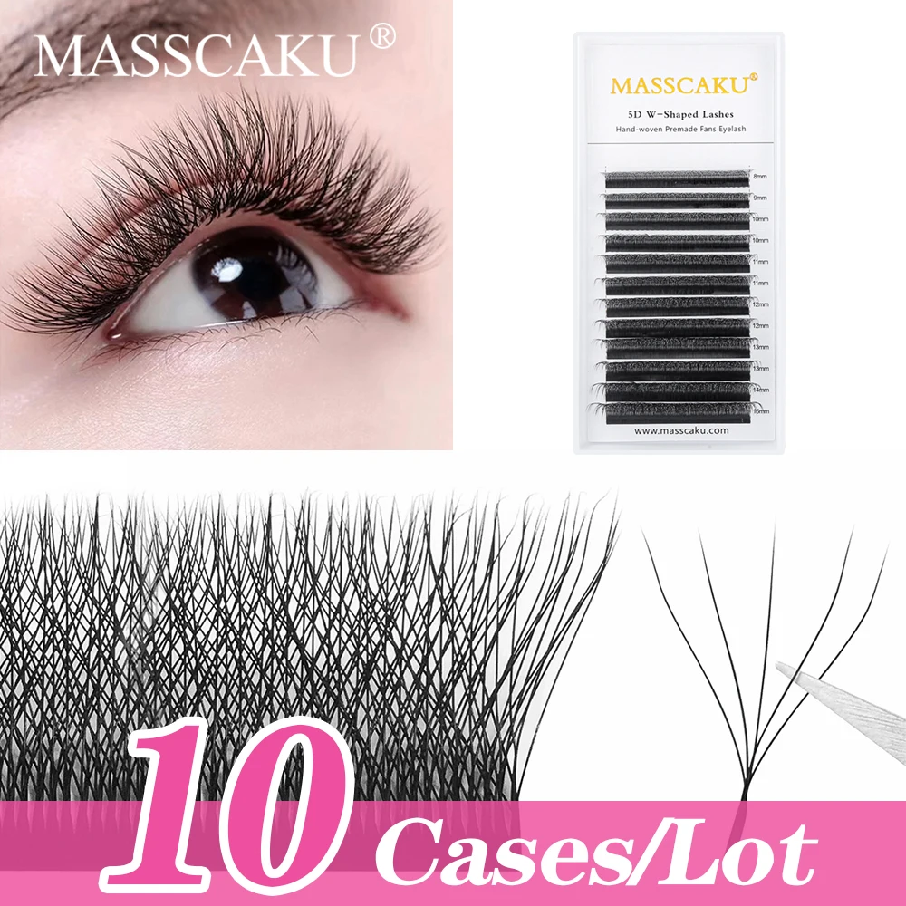 MASSCAKU Wholesale 10 Cases W Shape Quality 4D5D6D Individual Premade Fan tray fake mink single eyelash Make Up Tool
MASSCAKU Wholesale 10 Cases W Shape Quality 4D5D6D Individual Premade Fan tray fake mink single eyelash Make Up Tool