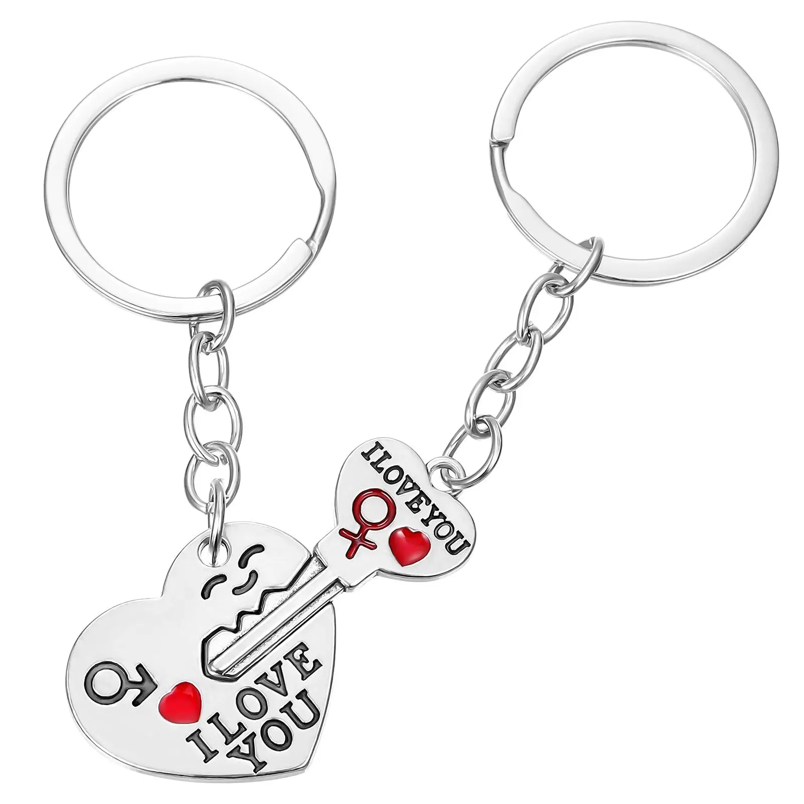 Zinc Alloy Matching Heart Wristlet Portable Unique Shapes Heart Keychain Set For Couples Elegant Keychain Couple Metal Creative
Zinc Alloy Matching Heart Wristlet Portable Unique Shapes Heart Keychain Set For Couples Elegant Keychain Couple Metal Creative