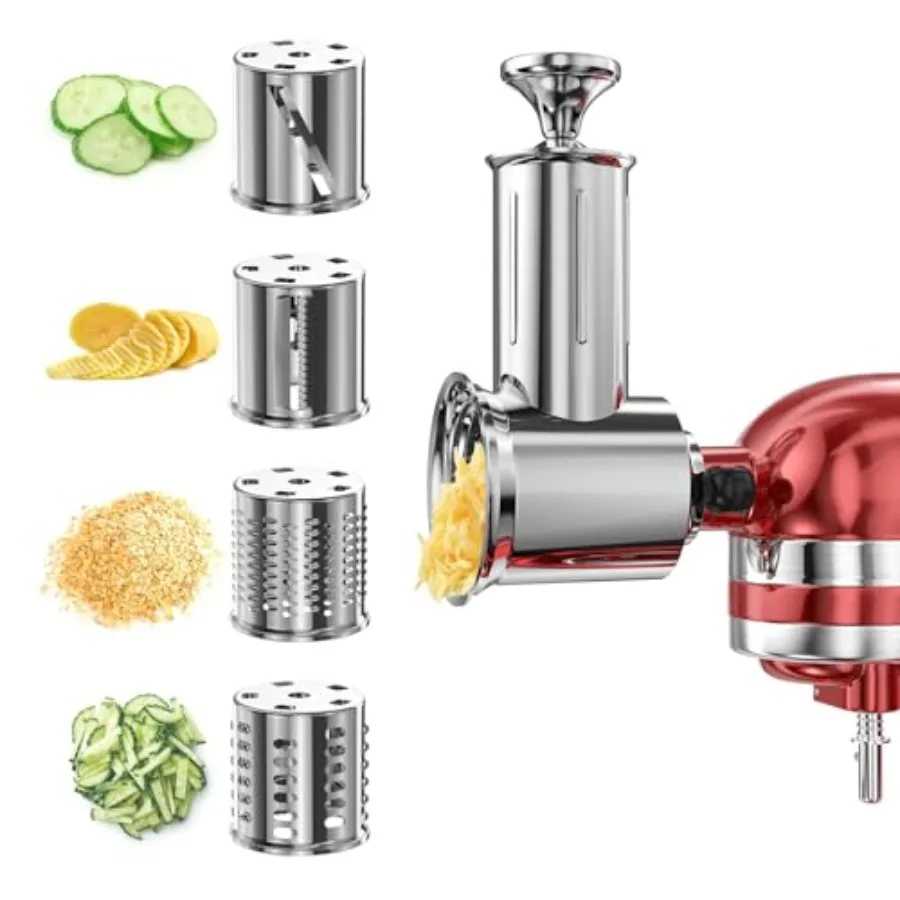 Насадка-измельчитель для миксера KitchenAid с 4 лезвиями, терка для сыра, насадка для нарезки свежих продуктов, для крупных овощей
Насадка-измельчитель для миксера KitchenAid с 4 лезвиями, терка для сыра, насадка для нарезки свежих продуктов, для крупных овощей