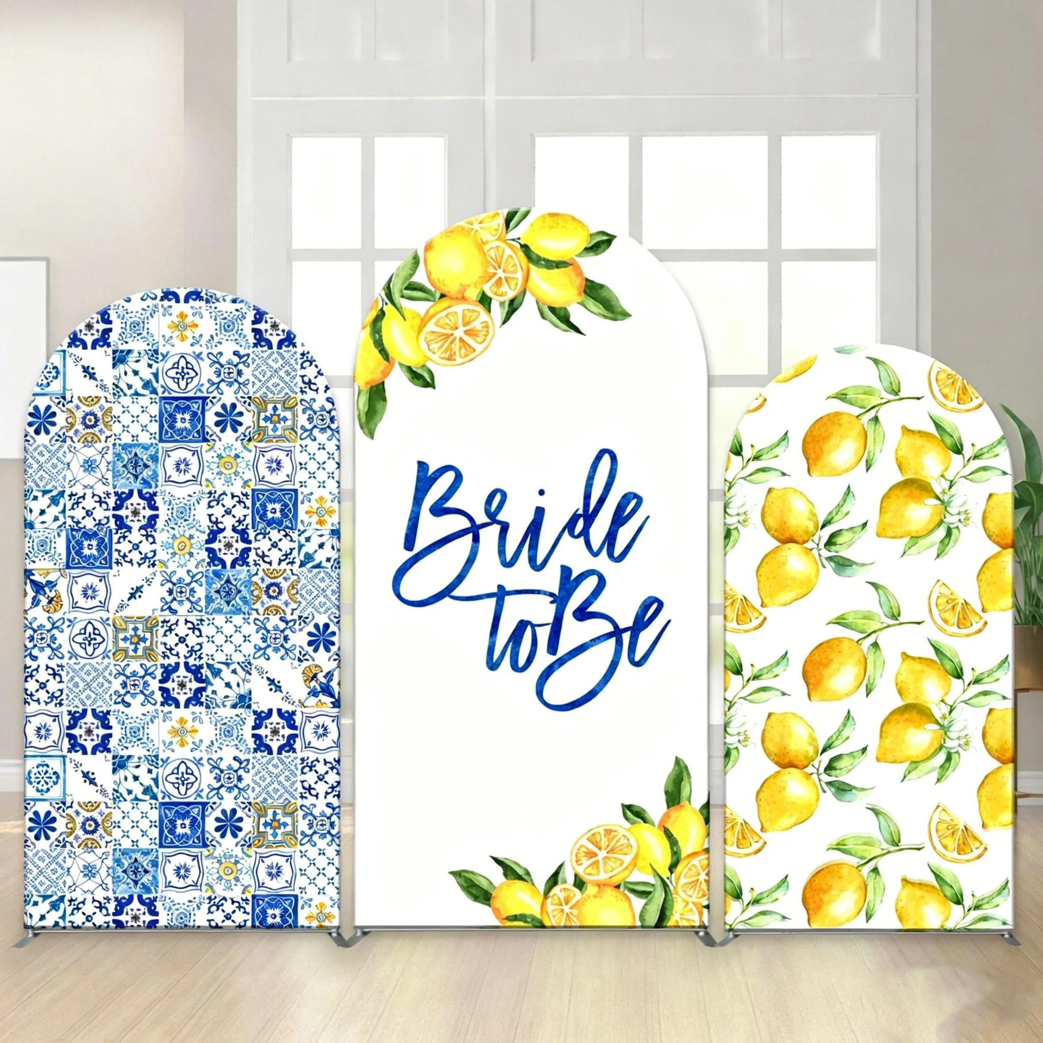 LS Custom 2-Sided Lemon Blue Mediterranean Birthday Bride Shower Wedding Party Cover Chiara Arch Background Decor Backdrop
LS Custom 2-Sided Lemon Blue Mediterranean Birthday Bride Shower Wedding Party Cover Chiara Arch Background Decor Backdrop