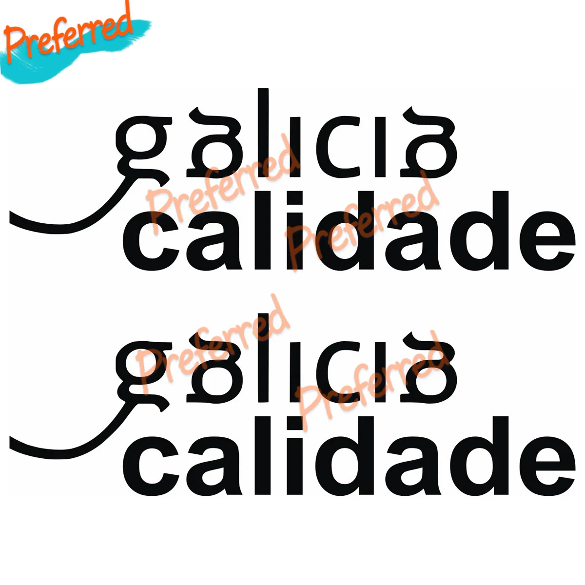 2 X PEGATINAS STICKER VINILO Vinyl Galicia Calidade Adhesivi Aufkleber Decal Customizable in Any Size No Background
2 X PEGATINAS STICKER VINILO Vinyl Galicia Calidade Adhesivi Aufkleber Decal Customizable in Any Size No Background