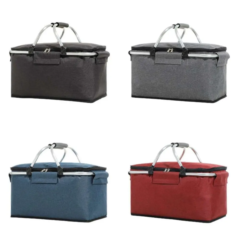 Aluminum Alloy Handle Outdoor Picnic Bag Large-capacity Two-way Zipper Travel Thermal Bag Portable Reusable
Aluminum Alloy Handle Outdoor Picnic Bag Large-capacity Two-way Zipper Travel Thermal Bag Portable Reusable