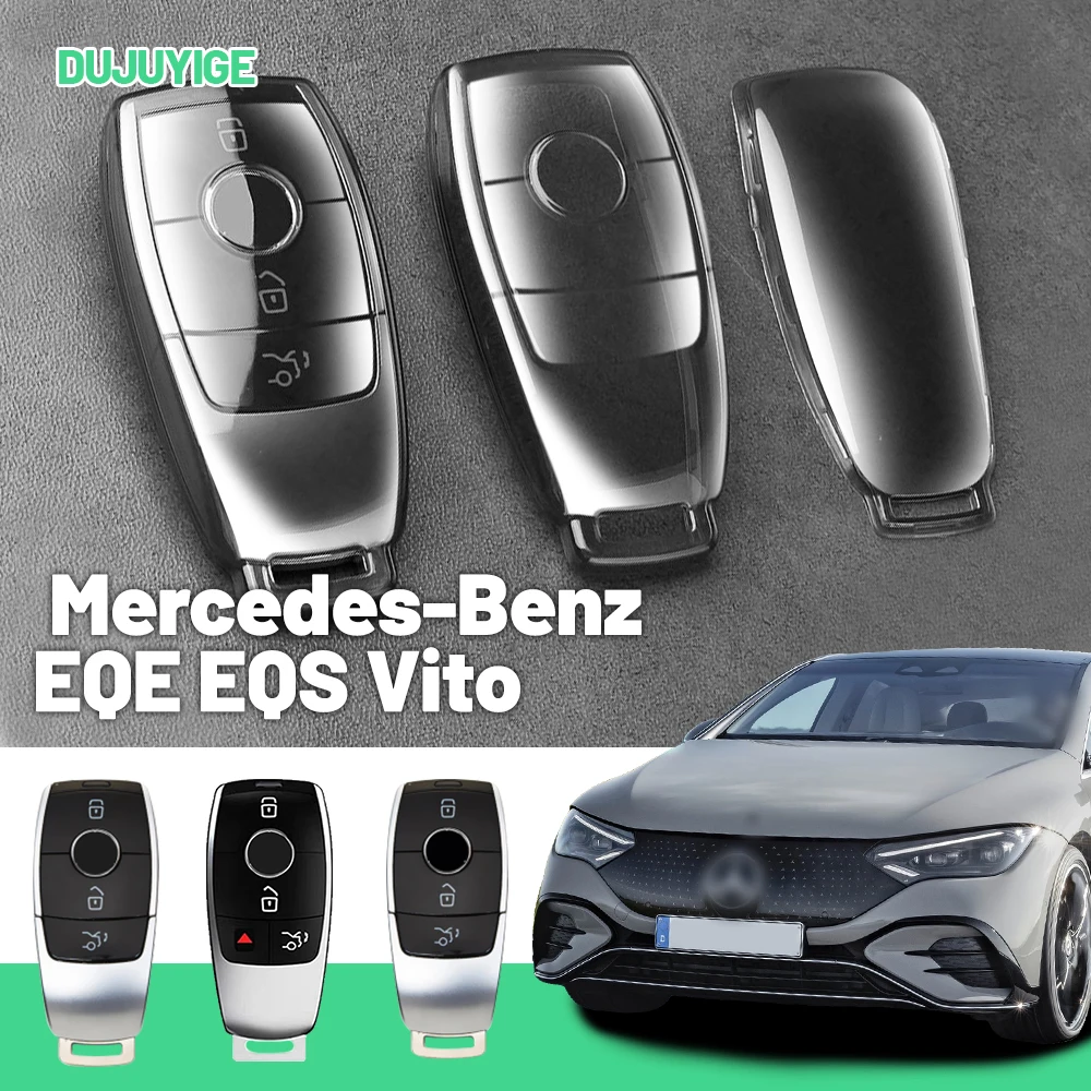 Clear TPU Car Key Case For Mercedes-Benz EQE EQS Vito Viano EQV V Class AMG GT Key Fob Cover Protector Shell Auto Accessories
Clear TPU Car Key Case For Mercedes-Benz EQE EQS Vito Viano EQV V Class AMG GT Key Fob Cover Protector Shell Auto Accessories