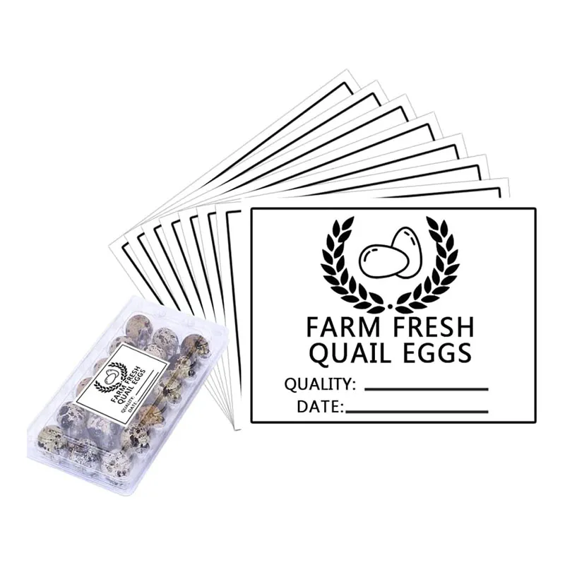 Farm Fresh Quail Egg Cartons Labels 3.5x2.5 Inch Hand Gathered with Love Carton Label
Farm Fresh Quail Egg Cartons Labels 3.5x2.5 Inch Hand Gathered with Love Carton Label