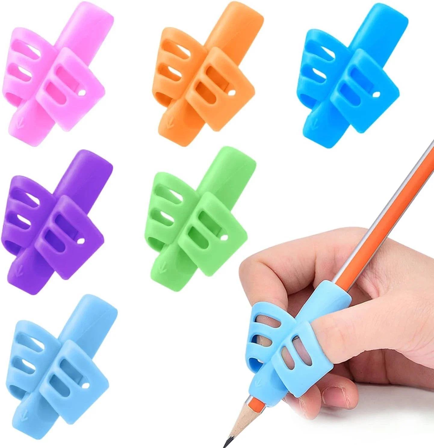 3-12pcs Children Writing Pencil Pen Holder Kids Learning Practise Silicone Pen Aid Grip Posture Correction Device for Students
3-12pcs Children Writing Pencil Pen Holder Kids Learning Practise Silicone Pen Aid Grip Posture Correction Device for Students