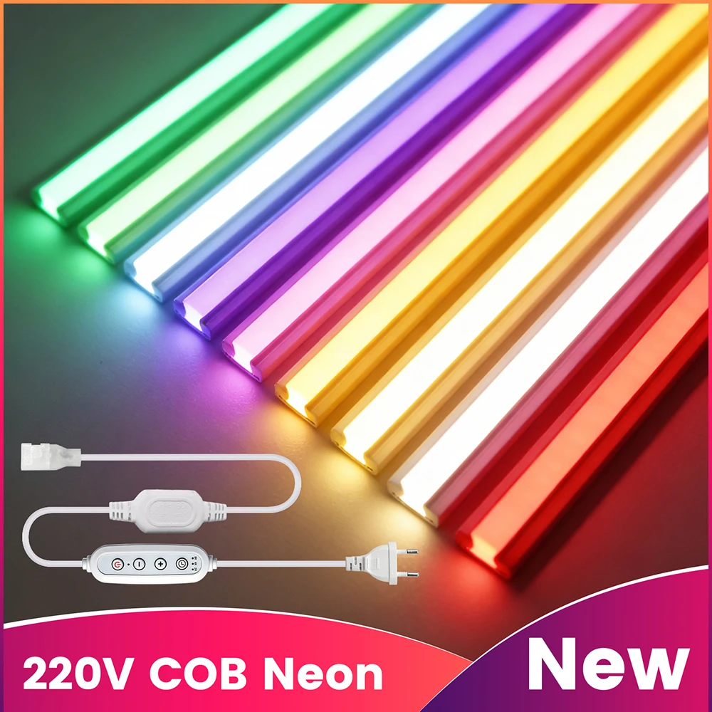 220V T Shape COB Neon LED Strip Tape Light Dimmer Power Kit 288 LEDs Flex Lamp Warm White Red Blue Pink 0.5m 2m 5m 10m 20m 25m
220V T Shape COB Neon LED Strip Tape Light Dimmer Power Kit 288 LEDs Flex Lamp Warm White Red Blue Pink 0.5m 2m 5m 10m 20m 25m
