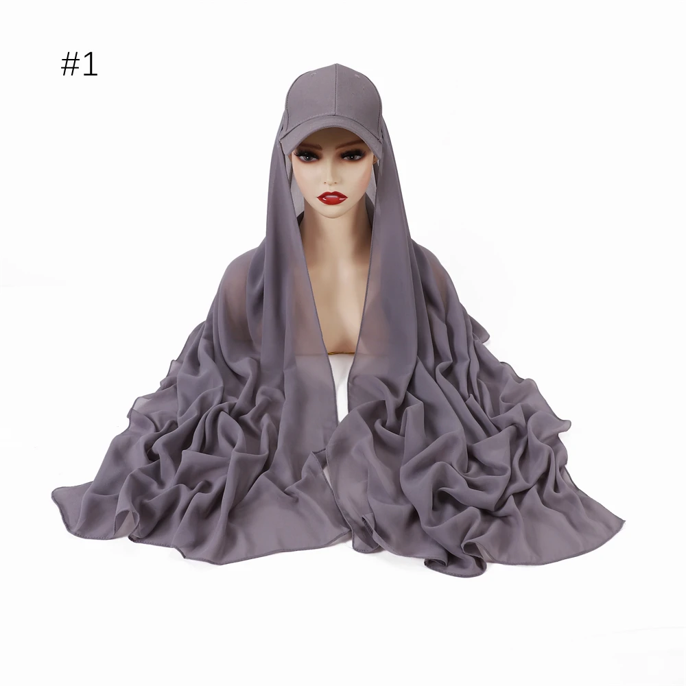 New Trendy Baseball Hat Cap Hijab Easy Wear Instant Scarf Chiffon Solid Muslim Shawl and Wrap Female Foulard Stoles 2023 Scarves
New Trendy Baseball Hat Cap Hijab Easy Wear Instant Scarf Chiffon Solid Muslim Shawl and Wrap Female Foulard Stoles 2023 Scarves