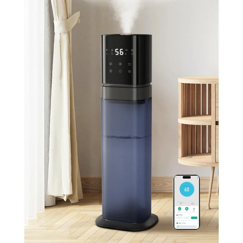 Smart Humidifier Large Room, 2.1Gal/8L Humidifiers For Bedroom With Extended Tube&Night Light, Whole House Cool Mist Humidifiers
Smart Humidifier Large Room, 2.1Gal/8L Humidifiers For Bedroom With Extended Tube&Night Light, Whole House Cool Mist Humidifiers