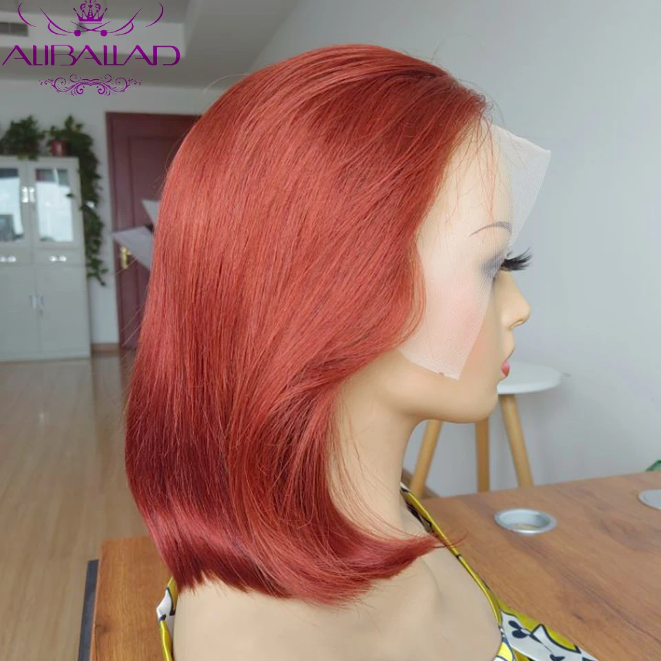 #350 Straight Short Bob Human Hair 13x4 Lace Front Wigs Brazilian Pre Plucked Remy Hair Ginger Transparent Lace Frontal Wig
#350 Straight Short Bob Human Hair 13x4 Lace Front Wigs Brazilian Pre Plucked Remy Hair Ginger Transparent Lace Frontal Wig