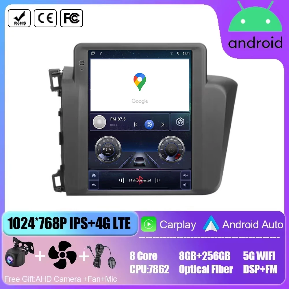 4G WIFI 9.7'' Car Android Screen For Honda Civic 2012-2015 Multimedia Player GPS Navigation Auto Carplay Video BT No 2din DVD
4G WIFI 9.7'' Car Android Screen For Honda Civic 2012-2015 Multimedia Player GPS Navigation Auto Carplay Video BT No 2din DVD