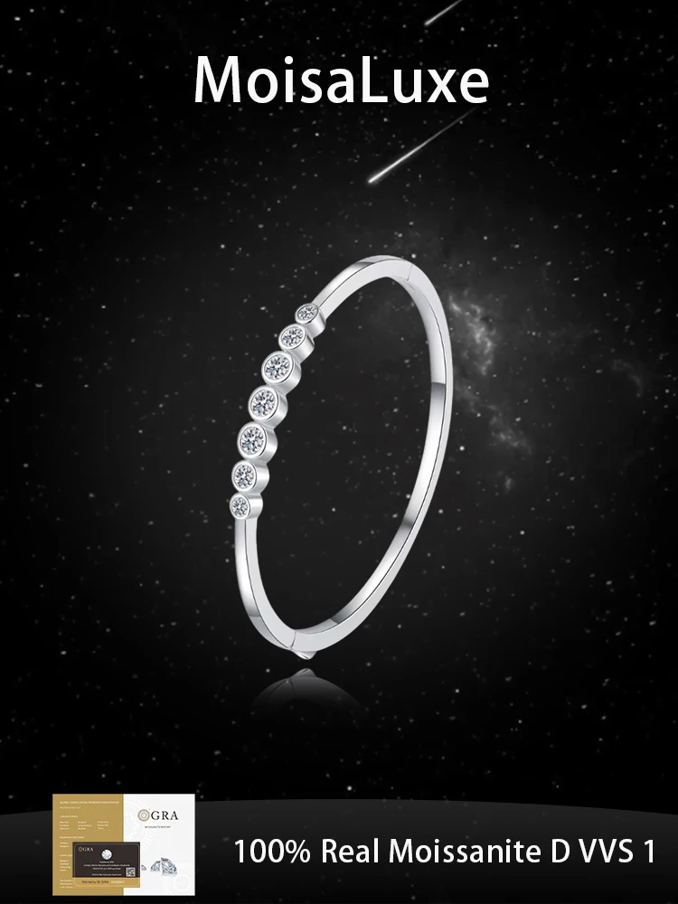 MoisaLuxe Official Store GRA Moissanite Plata Sterling 925 Silver Fashionable And Simple Bubble Bracelets Jewelry for Women
MoisaLuxe Official Store GRA Moissanite Plata Sterling 925 Silver Fashionable And Simple Bubble Bracelets Jewelry for Women