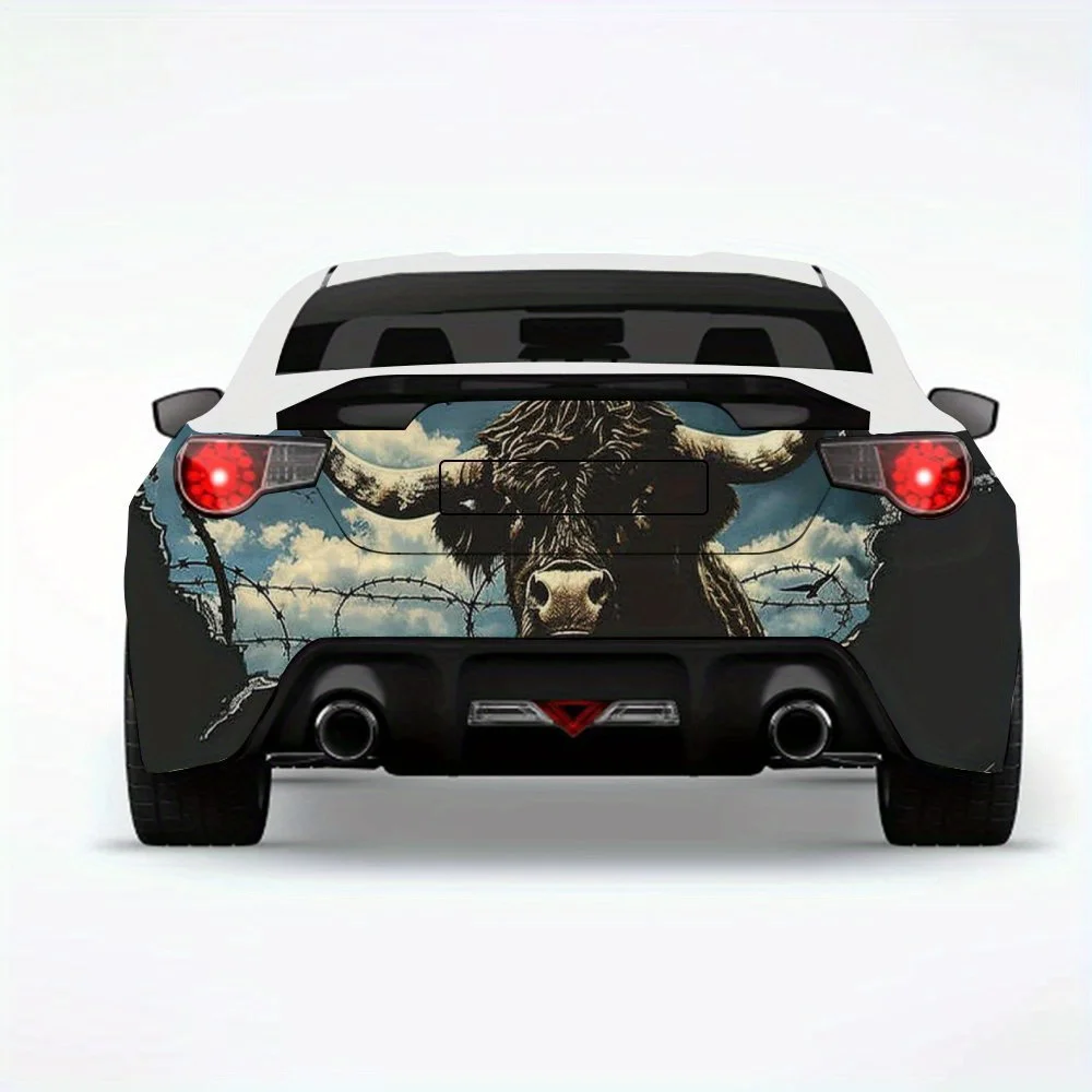 Bull Breaking Through Wall Car Sticker-Vinyl Decal for Car Rear, Waterproof Self-Adhesive Vinyl Stickers for Vehicle Tail & Bump
Bull Breaking Through Wall Car Sticker-Vinyl Decal for Car Rear, Waterproof Self-Adhesive Vinyl Stickers for Vehicle Tail & Bump