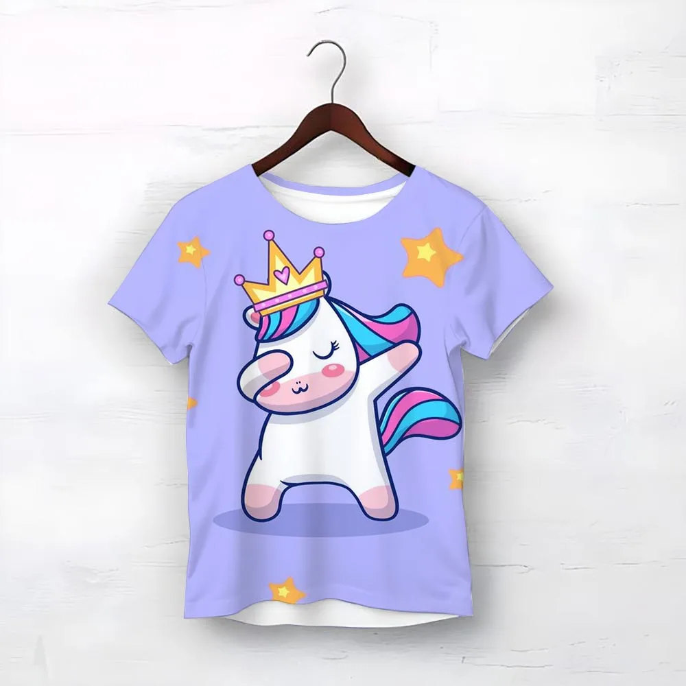 hort Sleeve T -Shirt Cool Unicorn Print Women Summer Casual Harajuku Shirt Woman Y2k Aesthetic Graphic Clothes Cartoon Tshirt
hort Sleeve T -Shirt Cool Unicorn Print Women Summer Casual Harajuku Shirt Woman Y2k Aesthetic Graphic Clothes Cartoon Tshirt