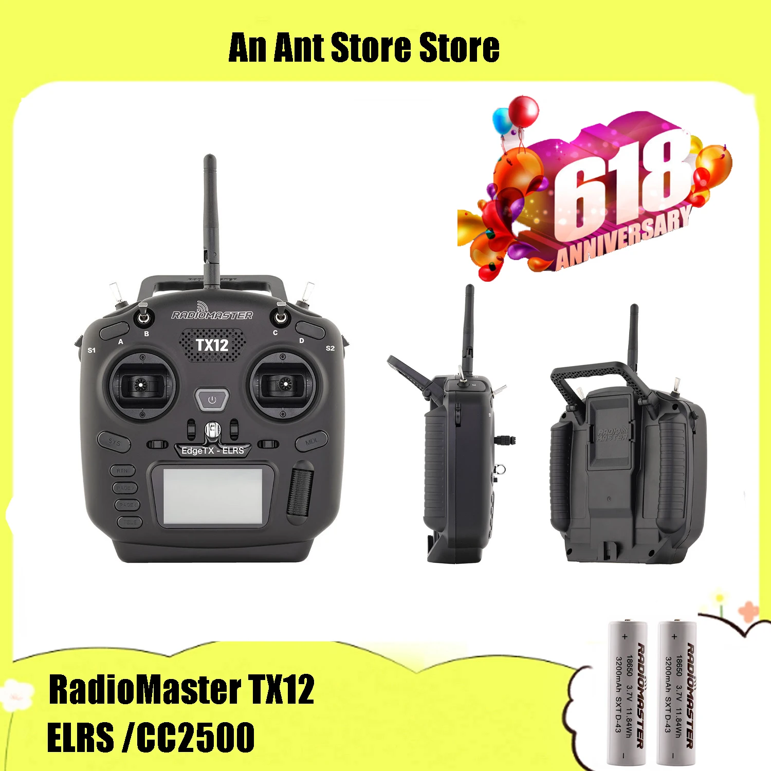 RadioMaster TX12 MKII MK2 Mark 2 Radio ELRS /CC2500 Multi-Module Compatible Radio Control Transmitter for RC car plane
RadioMaster TX12 MKII MK2 Mark 2 Radio ELRS /CC2500 Multi-Module Compatible Radio Control Transmitter for RC car plane