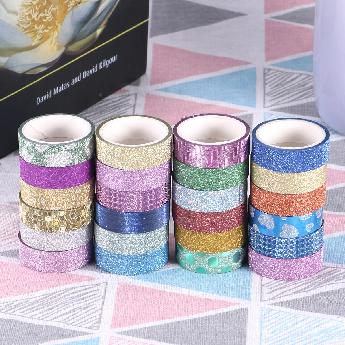 10Pcs Sparkle Glitter Tape High Quality Adhesive Decorative Paper for DIY Projects Planner Scrapbook Gift Wrap Supplies
10Pcs Sparkle Glitter Tape High Quality Adhesive Decorative Paper for DIY Projects Planner Scrapbook Gift Wrap Supplies