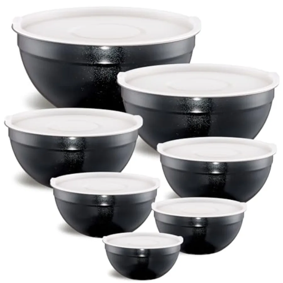 Mixing Bowls with Airtight Lids, Stainless Steel Nesting Mixing Bowls Set of 7, Ideal for Baking, Prepping and Serving Food, Si
Mixing Bowls with Airtight Lids, Stainless Steel Nesting Mixing Bowls Set of 7, Ideal for Baking, Prepping and Serving Food, Si