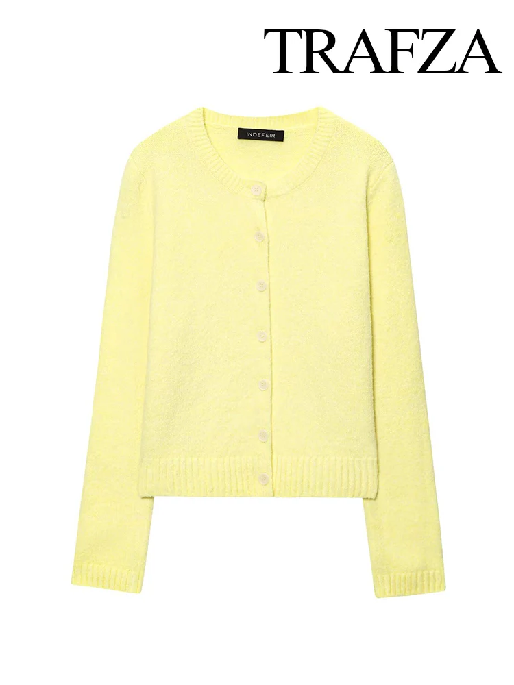 HH Women Fashion Versatile Crew Neck Single Breasted Cream Knitted Long Sleeve Sweater Female Simple Cardigan Sweater Mujer 
HH Women Fashion Versatile Crew Neck Single Breasted Cream Knitted Long Sleeve Sweater Female Simple Cardigan Sweater Mujer