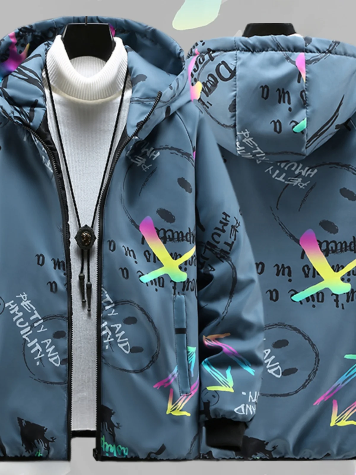 Lightweight Cotton Jaet for Men Autumn Winter Loose Fit Two-Ply Polyester Fiber Filled Hooded Coat Urban Faion Youthwear
Lightweight Cotton Jaet for Men Autumn Winter Loose Fit Two-Ply Polyester Fiber Filled Hooded Coat Urban Faion Youthwear