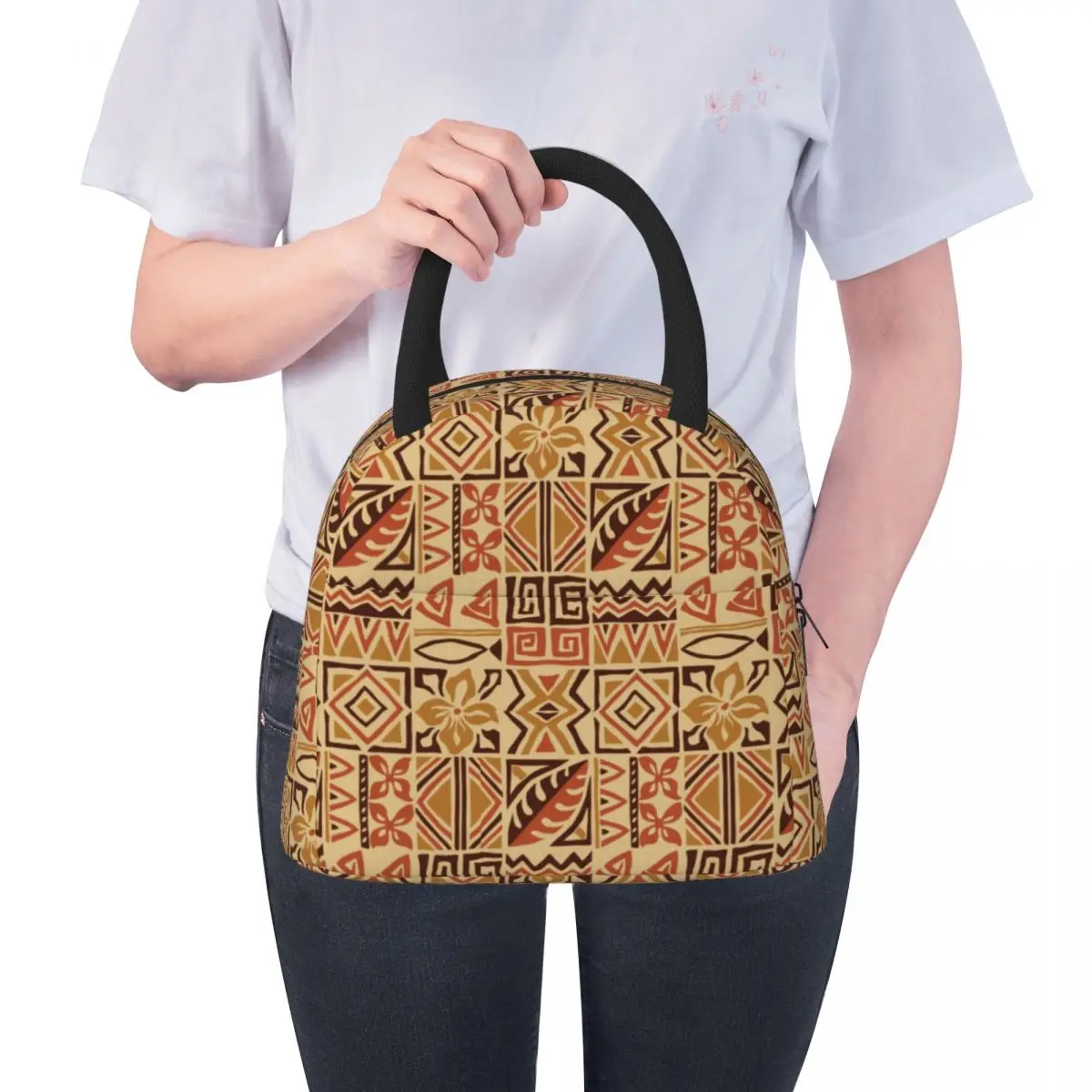 Tapa Cloth Fabric Print Cooler Lunch Bag For Picnic Kids Women Travel Thermal Insulated Storage Bag School Lunch Bento Container
Tapa Cloth Fabric Print Cooler Lunch Bag For Picnic Kids Women Travel Thermal Insulated Storage Bag School Lunch Bento Container