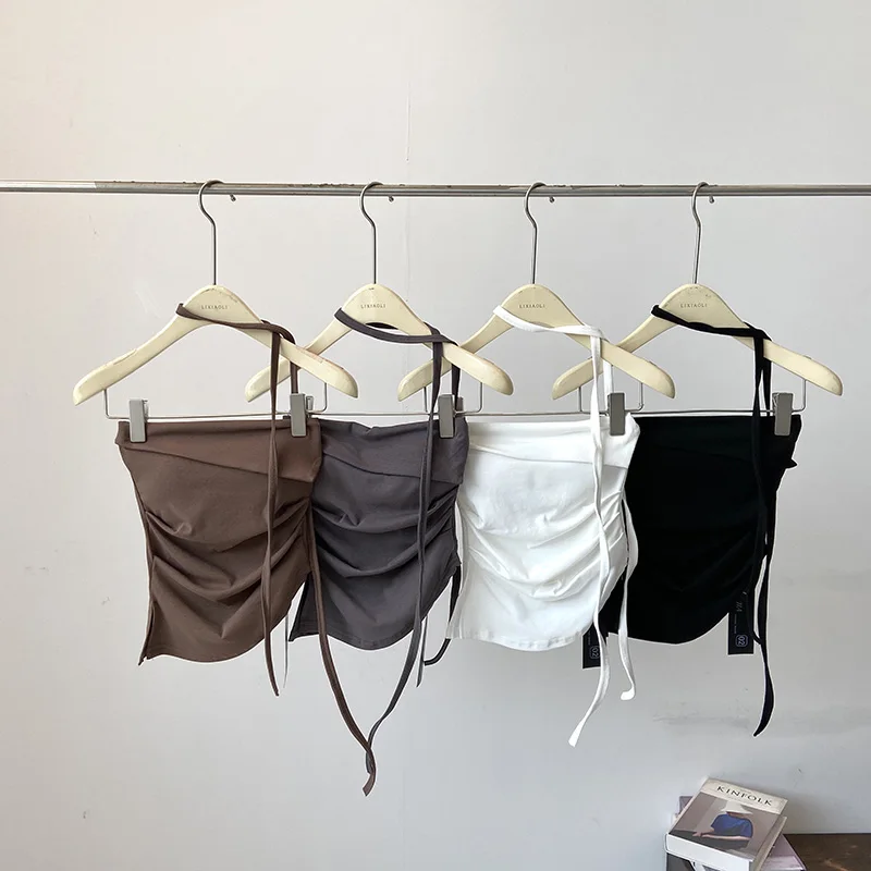 Женский топ Brtte Neline ort Pure Color с накладкой на грудь, универсальный корейский топ для горячих девушек, красивый Ba Strap irt
Женский топ Brtte Neline ort Pure Color с накладкой на грудь, универсальный корейский топ для горячих девушек, красивый Ba Strap irt