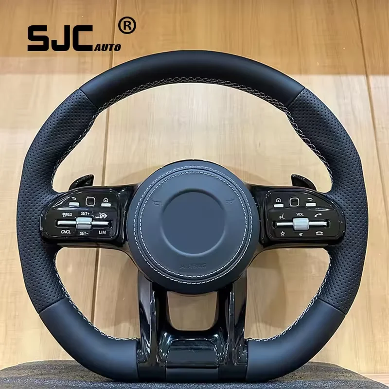 Модифицированное высококачественное кожаное рулевое колесо SJC для Mercedes Benz A B C G E S Class W166 W204 W205 W211 W212 W213 E300
Модифицированное высококачественное кожаное рулевое колесо SJC для Mercedes Benz A B C G E S Class W166 W204 W205 W211 W212 W213 E300
