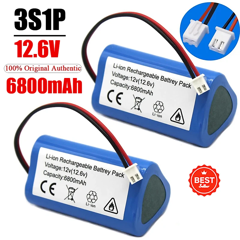 Original 12V 6800mAh 18650 Lithium ion Rechargeable Battery pack 3S1P Speaker flashlight CCTV Camera GPS search light equipment
Original 12V 6800mAh 18650 Lithium ion Rechargeable Battery pack 3S1P Speaker flashlight CCTV Camera GPS search light equipment