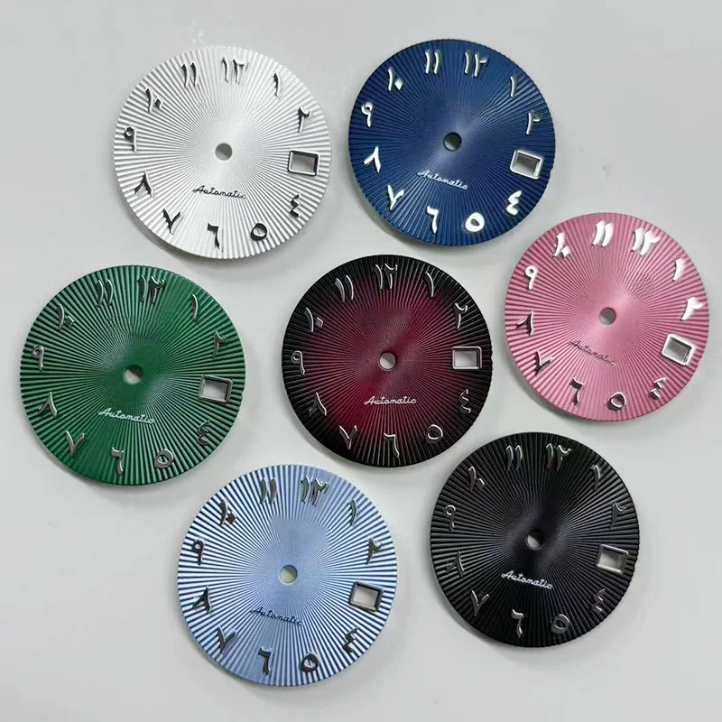 NH35 Dial Middle East Arabic numerals literal Single Calendar 28.5mm oil pressure radial dial watch accessories
NH35 Dial Middle East Arabic numerals literal Single Calendar 28.5mm oil pressure radial dial watch accessories