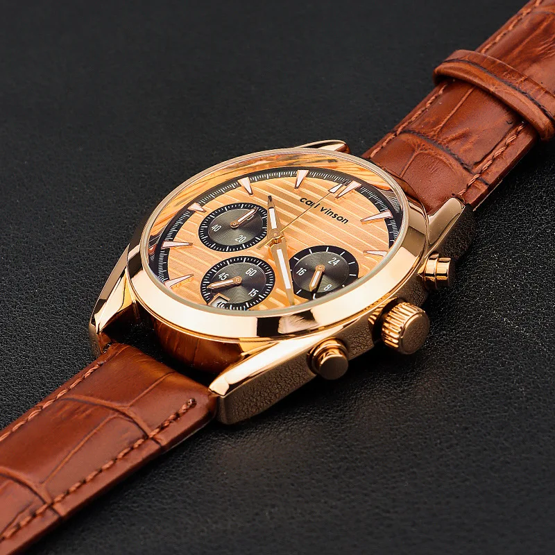 Men's Six Needle Timing Retro Leather Strap, Business Casual Sports Calendar, Night Light Waterproof Quartz Watch, New In Stock
Men's Six Needle Timing Retro Leather Strap, Business Casual Sports Calendar, Night Light Waterproof Quartz Watch, New In Stock