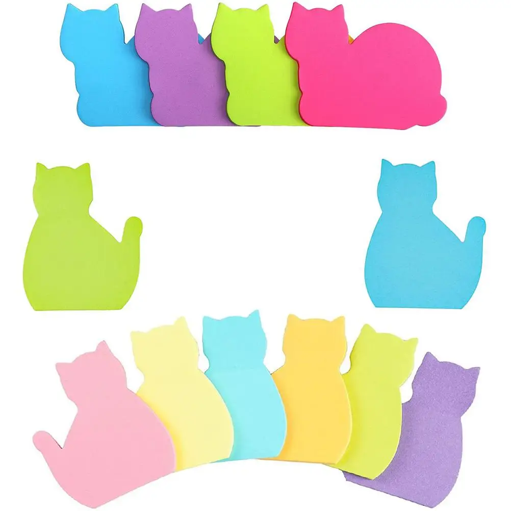12 Pcs Cartoon Colorful Memo Pad Portable Adhesive Note Paper Cat Shaped Notebooks Writing Smooth Special Material
12 Pcs Cartoon Colorful Memo Pad Portable Adhesive Note Paper Cat Shaped Notebooks Writing Smooth Special Material