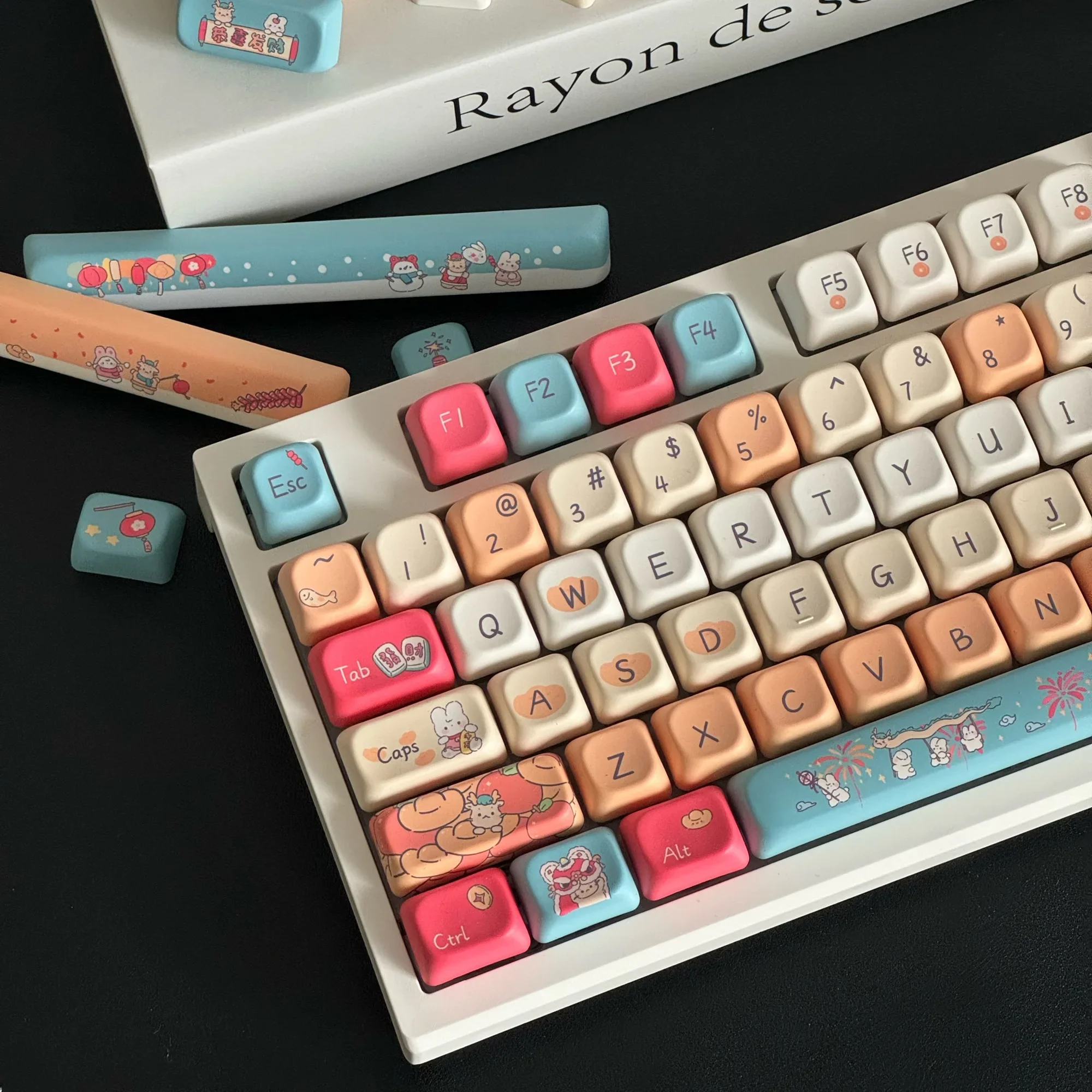 138Keys Chinese Zodiac Cute Dragon Keycaps Eoa PBT Of Five-Sided Sublimation DIY Mechanical Keyboard Cross Switch Keycaps Set
138Keys Chinese Zodiac Cute Dragon Keycaps Eoa PBT Of Five-Sided Sublimation DIY Mechanical Keyboard Cross Switch Keycaps Set