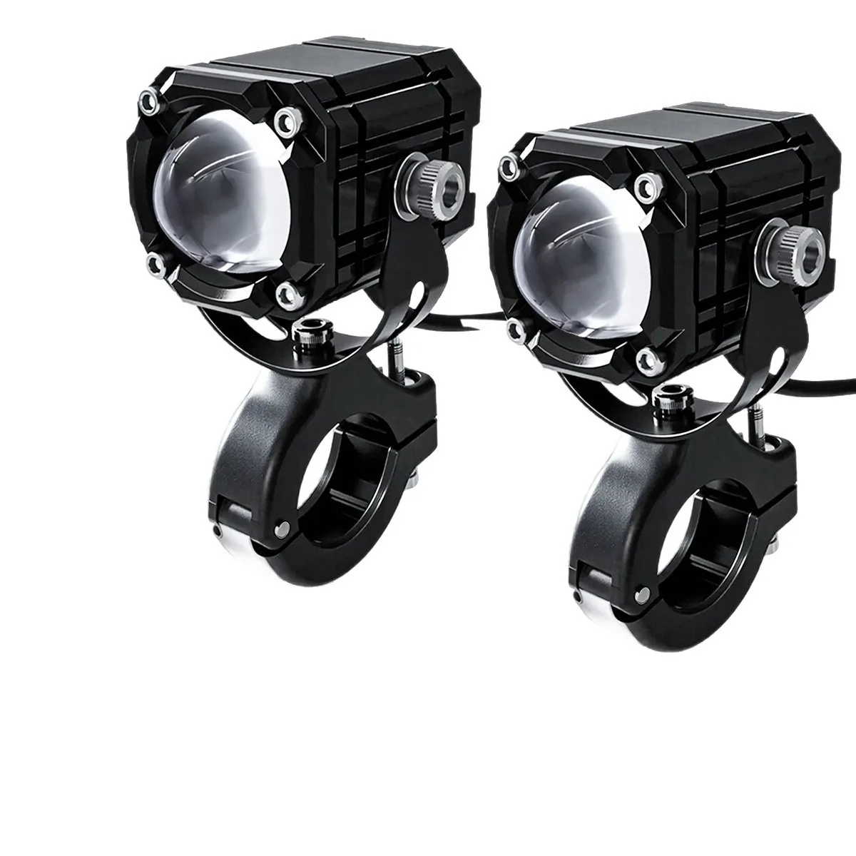 LED Strobe Spot Light for Motorcycle E-Bike Dual Lens 12V 3000K 6000K with Red Blue Demon Eye
LED Strobe Spot Light for Motorcycle E-Bike Dual Lens 12V 3000K 6000K with Red Blue Demon Eye