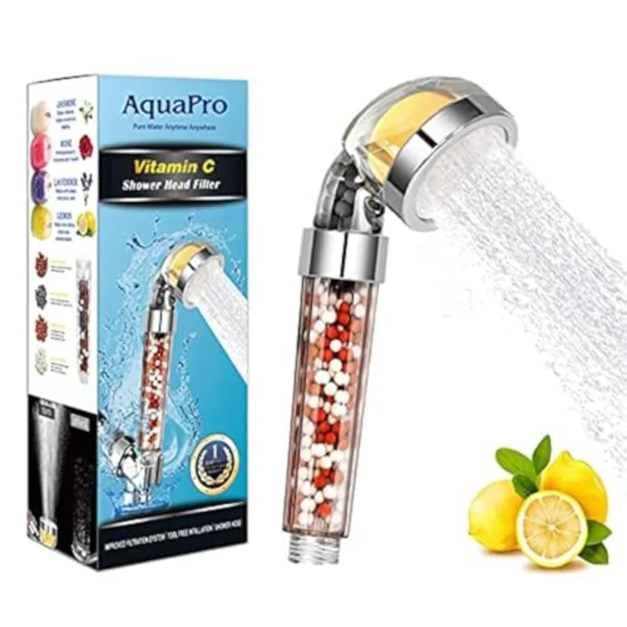 High Pressure Shower Head, Vitamin C Filter Shower Head, Water Saving Handheld Head Shower Chlorine and Fluoride Filter Helps D
High Pressure Shower Head, Vitamin C Filter Shower Head, Water Saving Handheld Head Shower Chlorine and Fluoride Filter Helps D