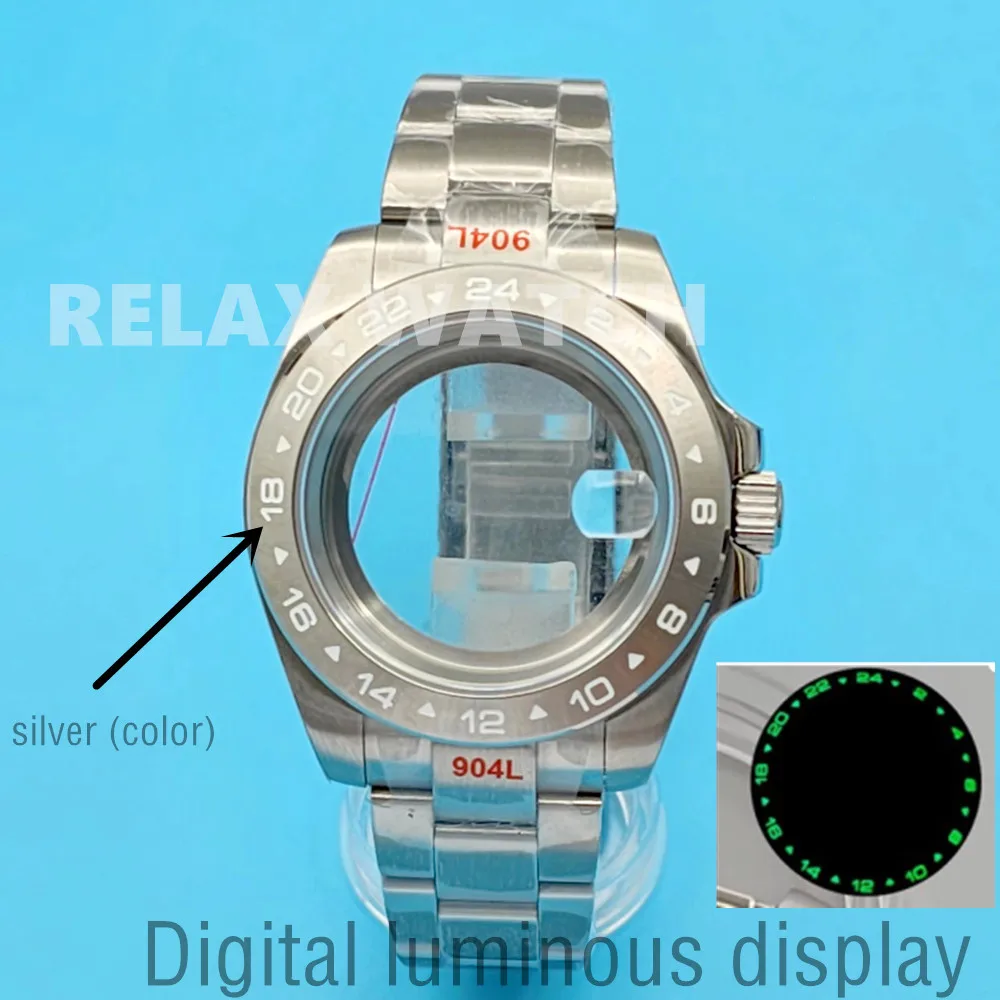 40MM Sapphire Glass Stainless Steel 2-24 Fixed Bezel Watch Case Fits Japan NH34 NH35 NH36 MINGZHU 3804 Automatic Movement
40MM Sapphire Glass Stainless Steel 2-24 Fixed Bezel Watch Case Fits Japan NH34 NH35 NH36 MINGZHU 3804 Automatic Movement