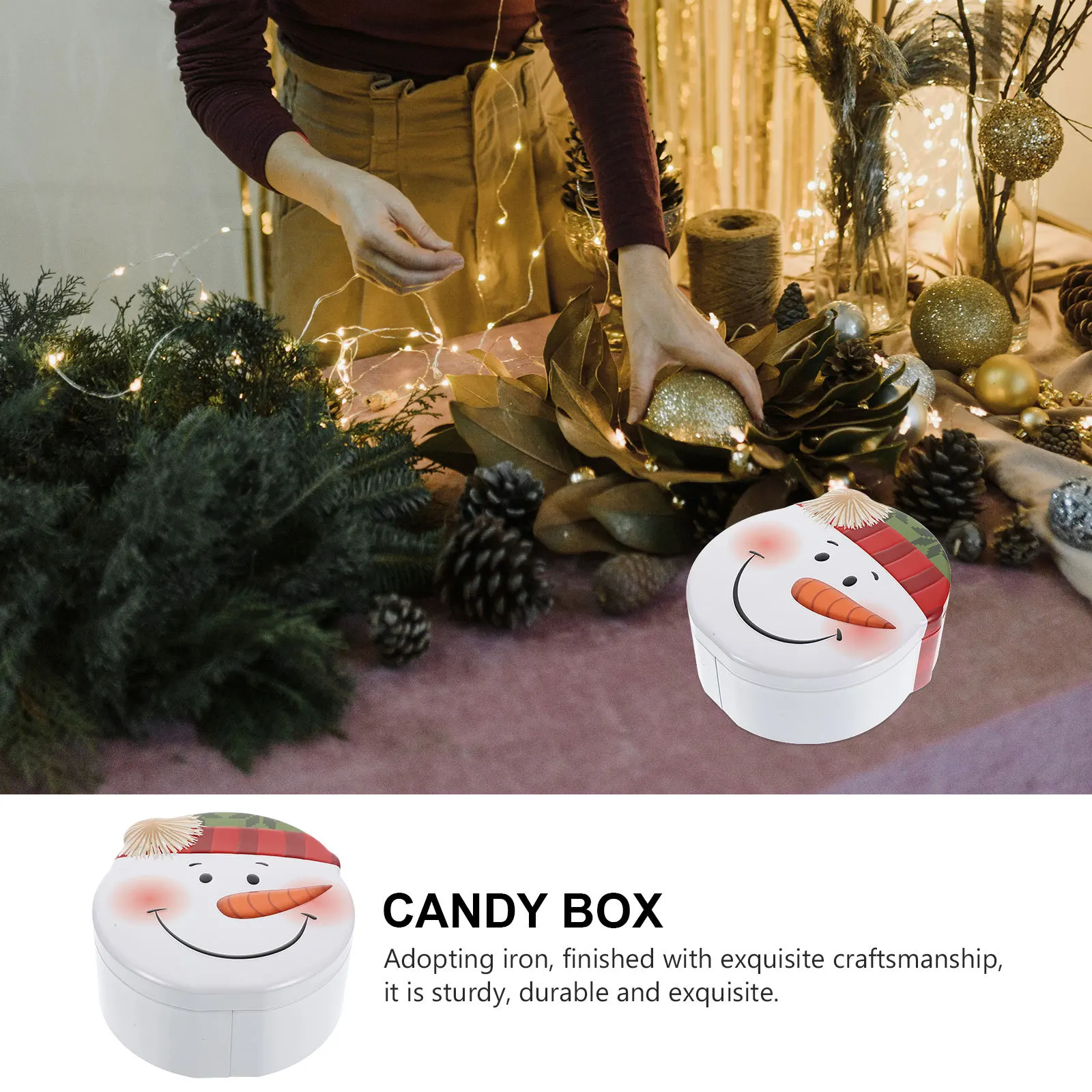 Christmas Candy Box Iron Tin Container Holiday Gift Packaging Xmas Theme Party Supplies Storage Biscuit Jar
Christmas Candy Box Iron Tin Container Holiday Gift Packaging Xmas Theme Party Supplies Storage Biscuit Jar