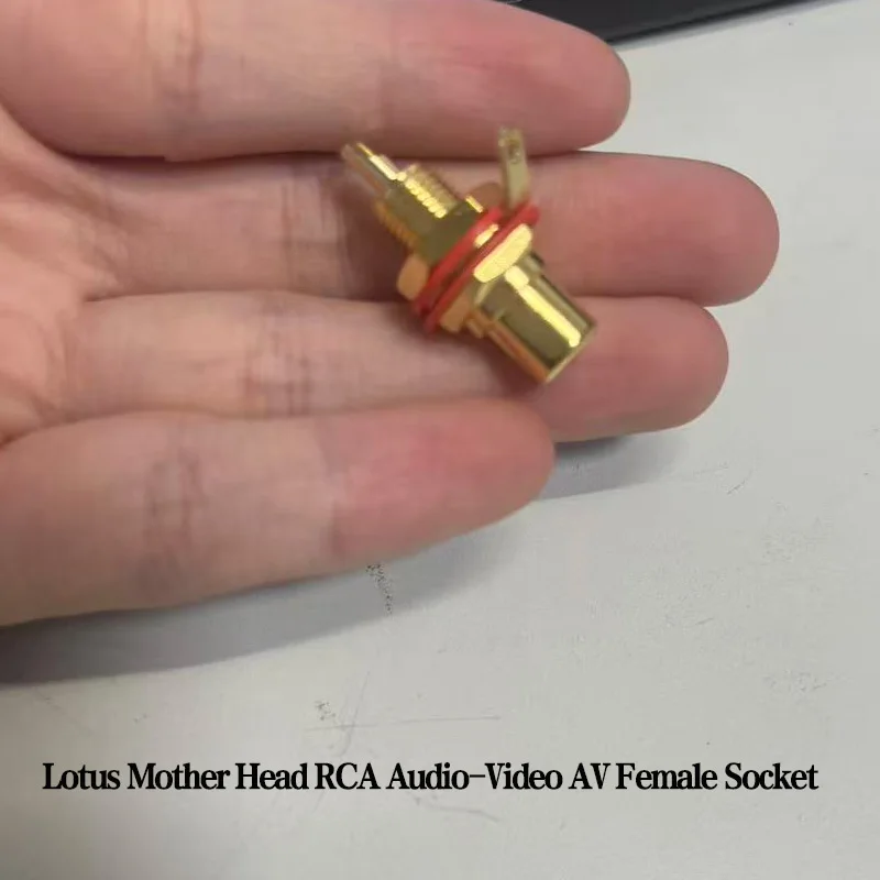24K Gold Plated RCA Female Jack Socket YS367A Audio Video AV Female Connector Panel Mount for DVD Amplifier Audio Equipment
24K Gold Plated RCA Female Jack Socket YS367A Audio Video AV Female Connector Panel Mount for DVD Amplifier Audio Equipment