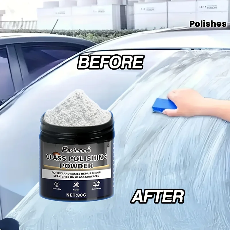 Порошок для полировки стекла Farienne 80 г — профессиональный средство для восстановления автомобильных и домашних стекол для зеркал, душевых, автофургонов, удаления царапин, четкости 
Порошок для полировки стекла Farienne 80 г — профессиональный средство для восстановления автомобильных и домашних стекол для зеркал, душевых, автофургонов, удаления царапин, четкости