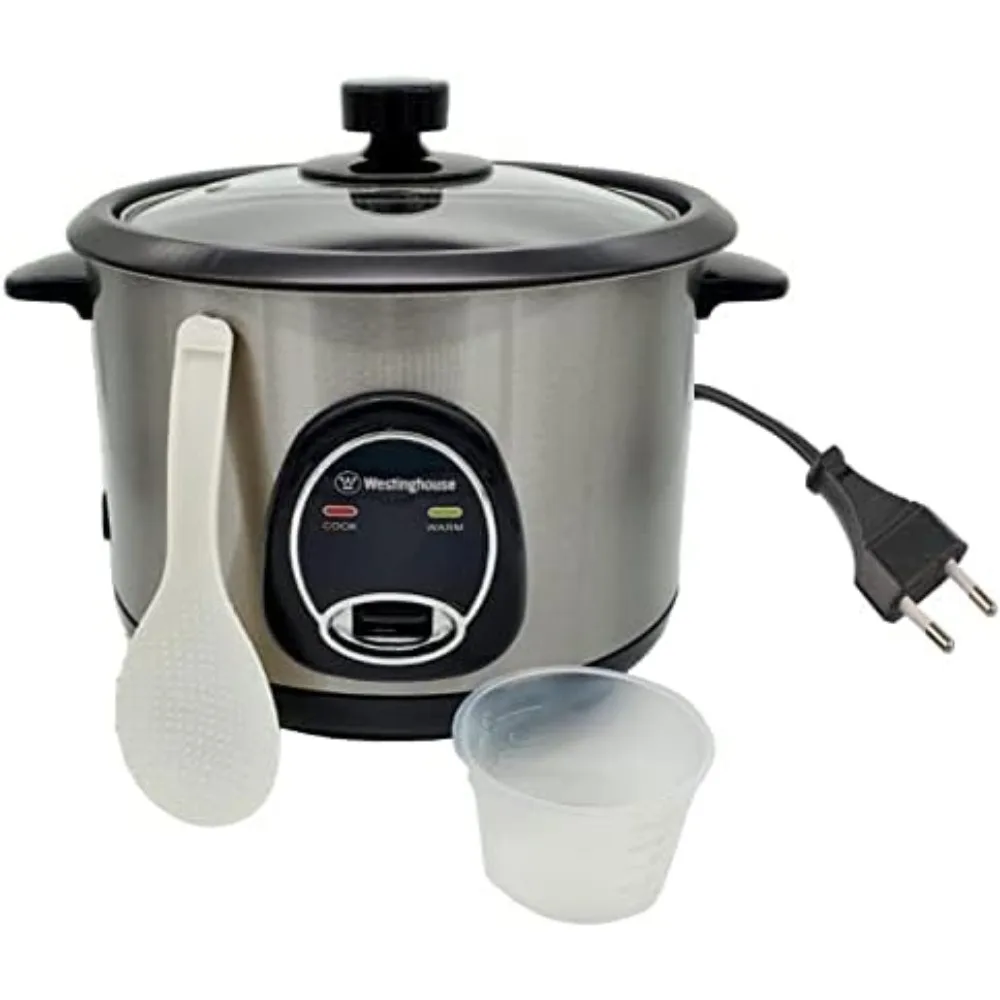 220 Volt Rice Cooker 10 Cup, Non Stick Cooking Pot, Measuring Cup, Keep Warm Function-Stainless Steel-700W
220 Volt Rice Cooker 10 Cup, Non Stick Cooking Pot, Measuring Cup, Keep Warm Function-Stainless Steel-700W